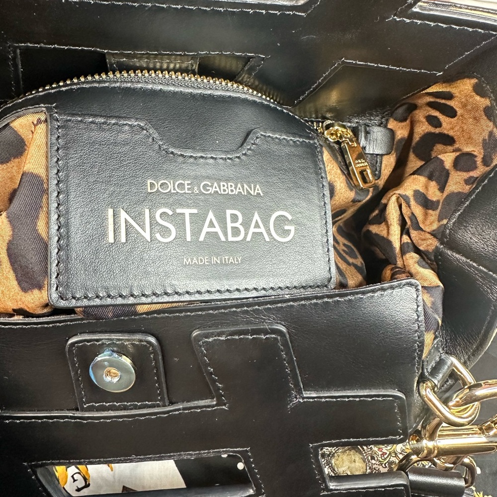 DOLCE and GABBANA Leopard Print insta Shoulder Bag - Picture 5 of 13